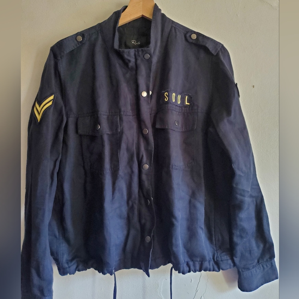 Rails Indigo Soul Patch Jacket Size Medium - image 1